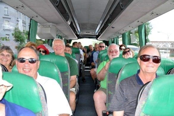 On a tour bus in Bamberg, Germany Uniworld River Cruises On a tour bus in Bamberg, Germany Uniworld River Cruises