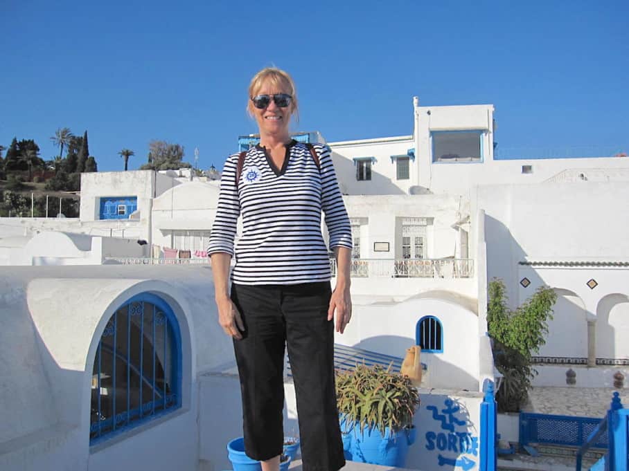 Sherry on a solo trip in Tunisia