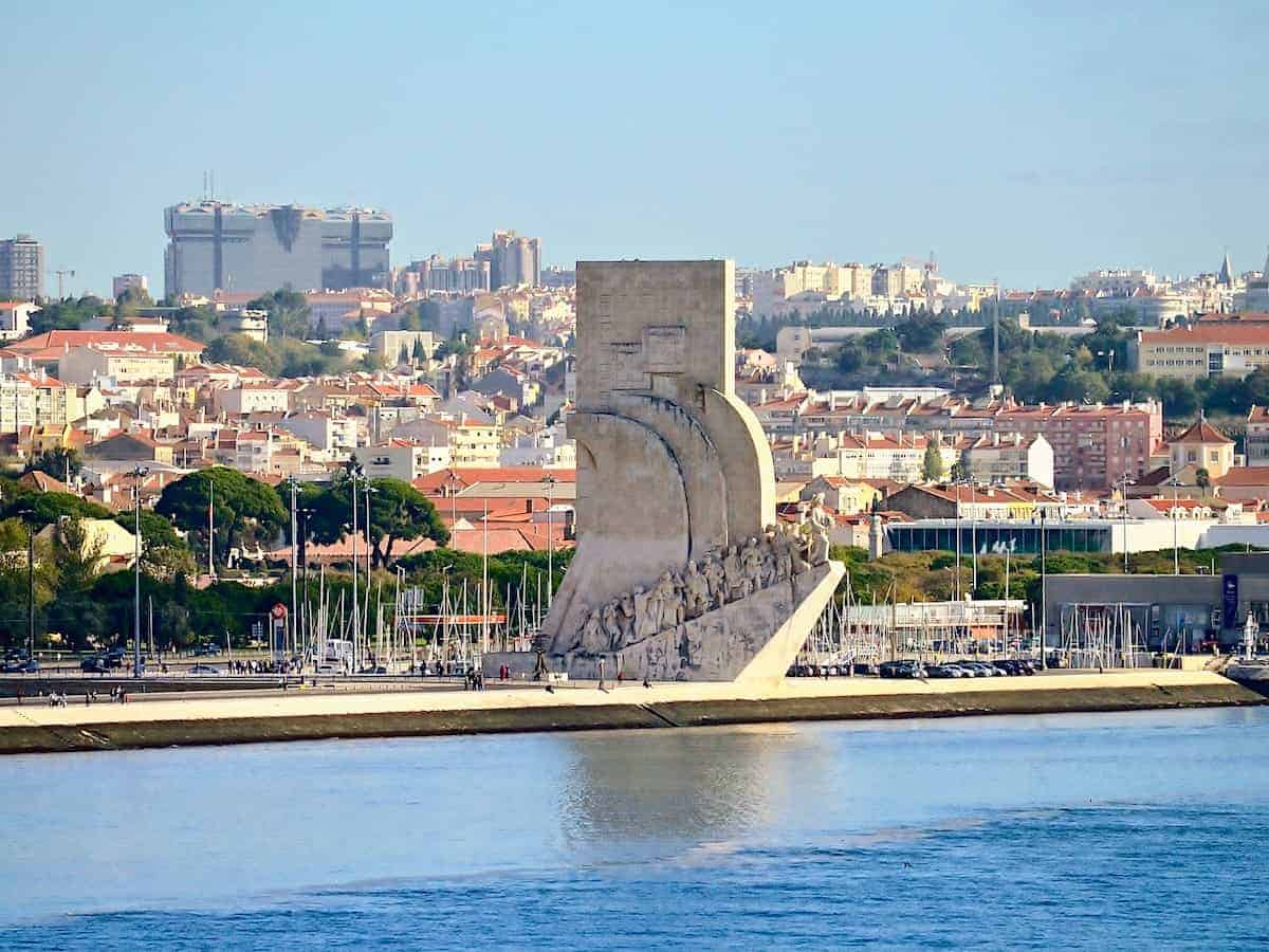 The Discoveries Monument dedicated to Lisbon's famous seafaring explorers.